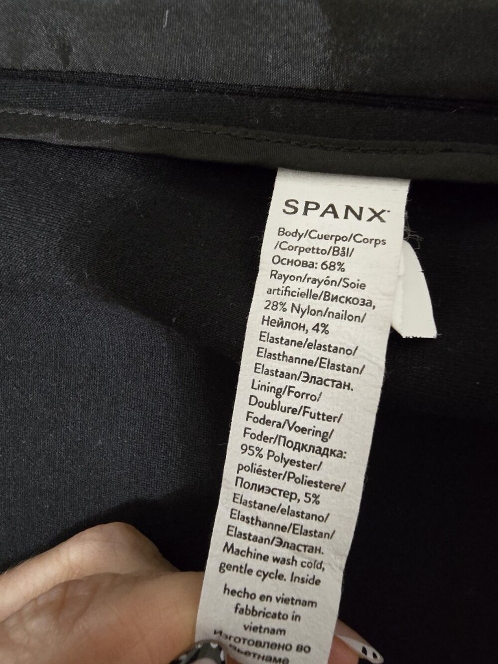 Spanx Perfect Collarless Blazer Black Ponte Knit Women's 1X Career Office Jacket - Picture 12 of 12